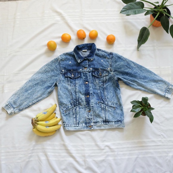 Vintage acid wash denim jacket - Picture 2 of 4